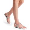 imageDREAM PAIRS Womens Rhinestone Sandals Open Toe Casual Dressy Sparkly Comfortable Flat Summer ShoesWhite