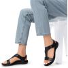 imageDREAM PAIRS Womens Sandals Arch Support TStrap Orthopedic Flat Sandals Comfortable Summer ShoesAll Black