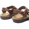 imageDREAM PAIRS Womens Sandals Arch Support TStrap Orthopedic Flat Sandals Comfortable Summer ShoesBrown