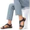 imageDREAM PAIRS Womens Sandals Arch Support TStrap Orthopedic Flat Sandals Comfortable Summer ShoesGrey