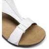 imageDREAM PAIRS Womens Sandals Arch Support TStrap Orthopedic Flat Sandals Comfortable Summer ShoesWhite