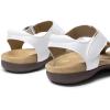 imageDREAM PAIRS Womens Sandals Arch Support TStrap Orthopedic Flat Sandals Comfortable Summer ShoesWhite
