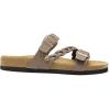 imageDREAM PAIRS Womens Slides Soft Cork Footbed Sandals Comfortable Walking Slipon Flat Sandals Arch Support Adjustable Buckle Braided Straps SlippersBrown