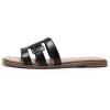 imageDREAM PAIRS Womens Slipon Slides Open Toe Dressy Flat Slide Sandals Fashion Classic Summer Beach SlippersBlack