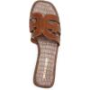 imageDREAM PAIRS Womens Slipon Slides Open Toe Dressy Flat Slide Sandals Fashion Classic Summer Beach SlippersBrownpu