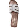 imageDREAM PAIRS Womens Slipon Slides Open Toe Dressy Flat Slide Sandals Fashion Classic Summer Beach SlippersSilver