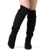 imageDREAM PAIRS Womens Suede Over The Knee Thigh High Winter BootsBlackp