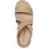 imageDREAM PAIRS Womens Summer Dressy Low Wedge Heels Comfortable Slip on Casual Flat Sandals for Walking VacationNude