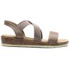 imageDREAM PAIRS Womens Summer Dressy Low Wedge Heels Comfortable Slip on Casual Flat Sandals for Walking VacationTaupe