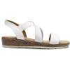 imageDREAM PAIRS Womens Summer Dressy Low Wedge Heels Comfortable Slip on Casual Flat Sandals for Walking VacationWhite