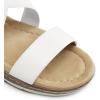 imageDREAM PAIRS Womens Summer Dressy Low Wedge Heels Comfortable Slip on Casual Flat Sandals for Walking VacationWhite