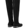 imageDREAM PAIRS Womens Thigh High Boots Low Block Heel Casual Fashion Over the Knee BootsBlacksuede