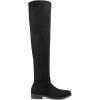 imageDREAM PAIRS Womens Thigh High Boots Low Block Heel Casual Fashion Over the Knee BootsBlacksuede