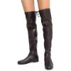 imageDREAM PAIRS Womens Thigh High Boots Low Block Heel Casual Fashion Over the Knee BootsBrownpu