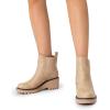 imageDREAM PAIRS Womens Wedge Chelsea Ankle Boots Fashion Round Toe Low Wedge Heel Platform Booties ShoesNudenubuck
