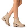 imageDREAM PAIRS Womens Wedge Chelsea Ankle Boots Fashion Round Toe Low Wedge Heel Platform Booties ShoesNudenubuck