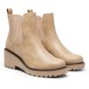 imageDREAM PAIRS Womens Wedge Chelsea Ankle Boots Fashion Round Toe Low Wedge Heel Platform Booties ShoesNudenubuck