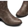 imageDREAM PAIRS Womens Western Cowboy Cowgirl Embroidered Ankle Boots Fashion Low chunky Heel Round Toe Fall Short Booties ShoesBrown