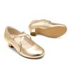 imageDream Pairs Girls Dress Shoes Mary Jane High Heel Round Toe Straps Pumps Flower Wedding Party Princess Flats for LittleBig KidsGold