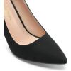 imageWomens Closed Toe High Heels Dress Pointed Toe Wedding Pump ShoesBlackSuede
