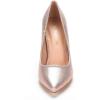imageWomens Closed Toe High Heels Dress Pointed Toe Wedding Pump ShoesChampagnePearl
