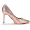 imageWomens Closed Toe High Heels Dress Pointed Toe Wedding Pump ShoesChampagnePearl