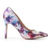 imageWomens Closed Toe High Heels Dress Pointed Toe Wedding Pump ShoesFloral