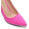 imageWomens Closed Toe High Heels Dress Pointed Toe Wedding Pump ShoesFuchsiaSuede