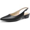 imageDREAM PAIRS Kitten Slingback Low Block Heels for Women Pointed Closed Toe Business Dress Shoes Wedding Party Comfortable Pumps ShoesBlack