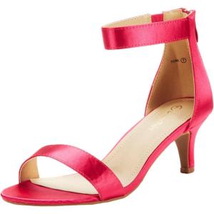 imageDREAM PAIRS Womens Fiona Fashion Stilettos Open Toe Pump Heeled SandalsFuchsia