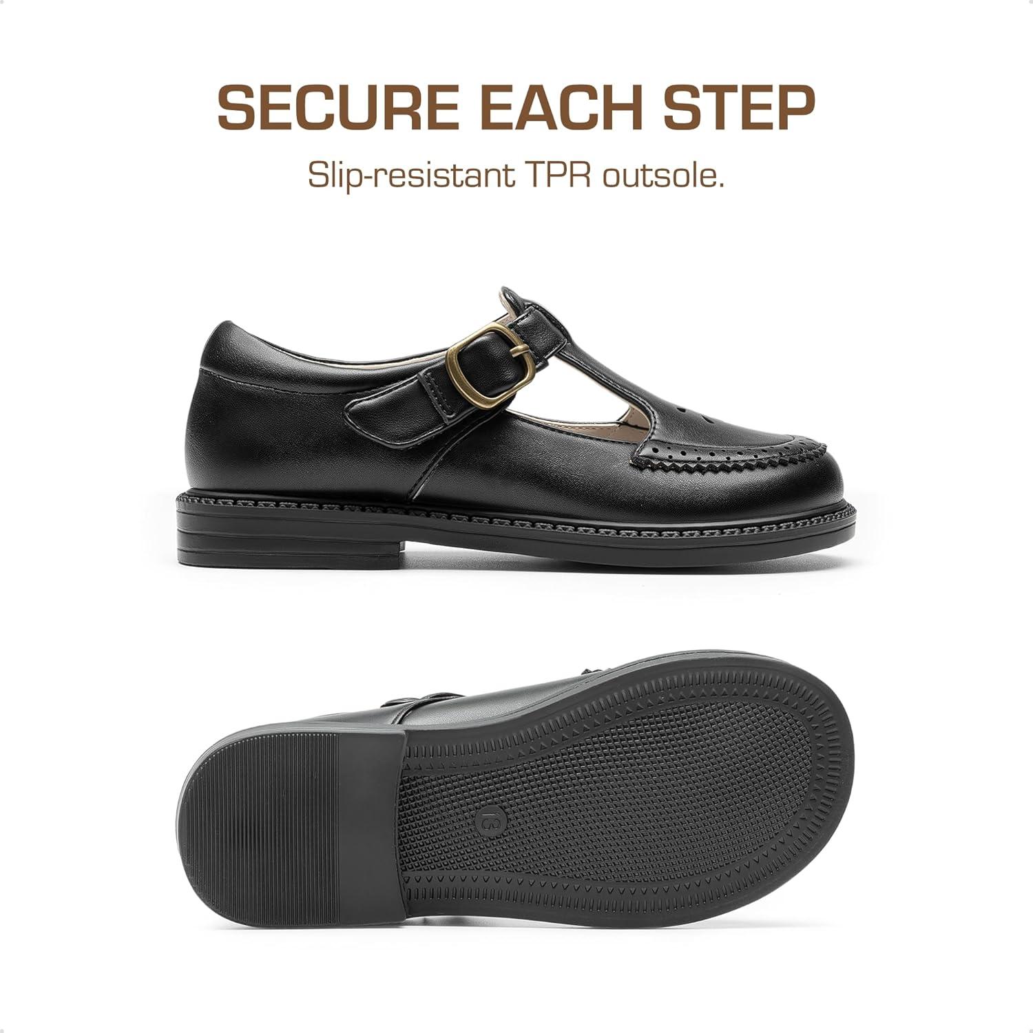 imageDREAM PAIRS Girl Mary Jane Dress Shoes  Ballet Flats for Girl School Uniform Shoes for Toddler Little GirlsBlack