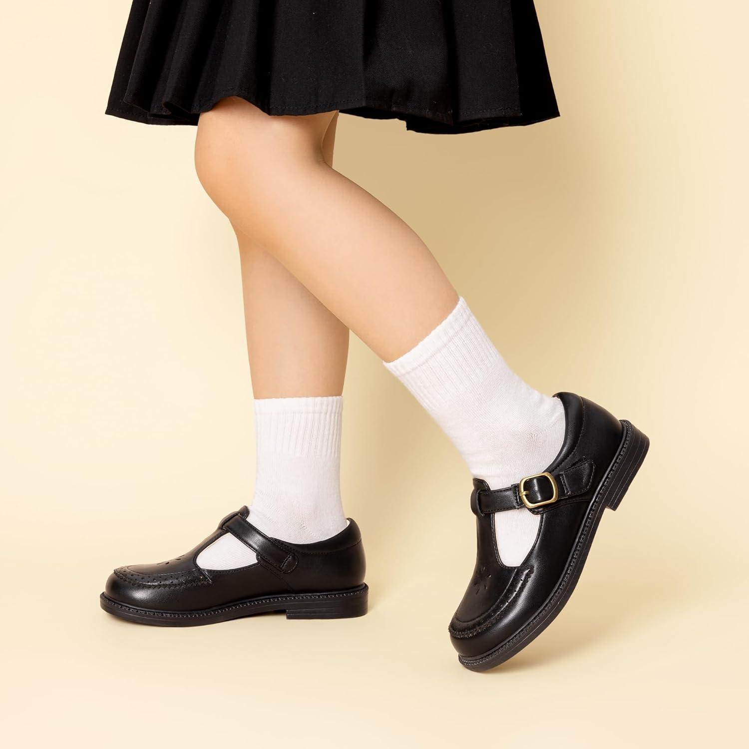 imageDREAM PAIRS Girl Mary Jane Dress Shoes  Ballet Flats for Girl School Uniform Shoes for Toddler Little GirlsBlack