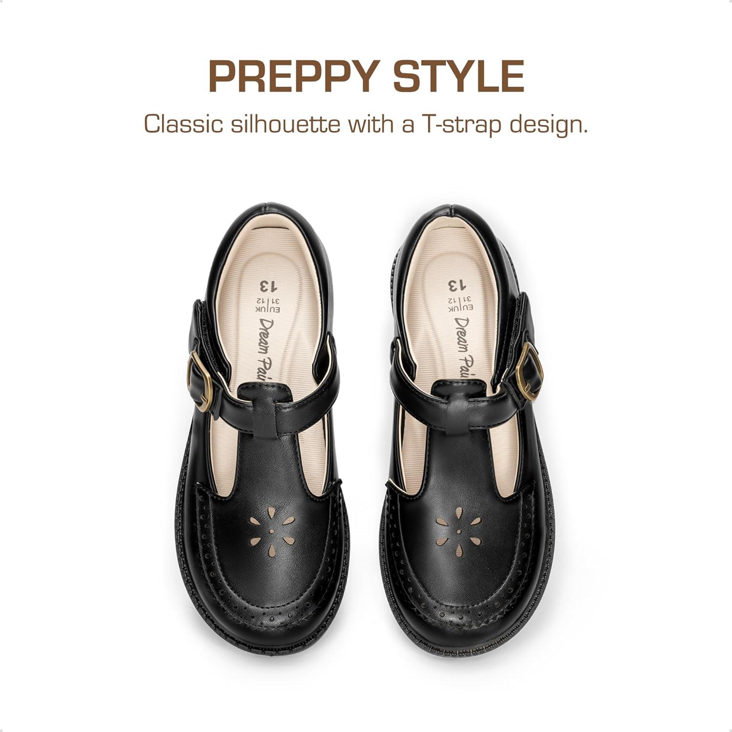 imageDREAM PAIRS Girl Mary Jane Dress Shoes  Ballet Flats for Girl School Uniform Shoes for Toddler Little GirlsBlack
