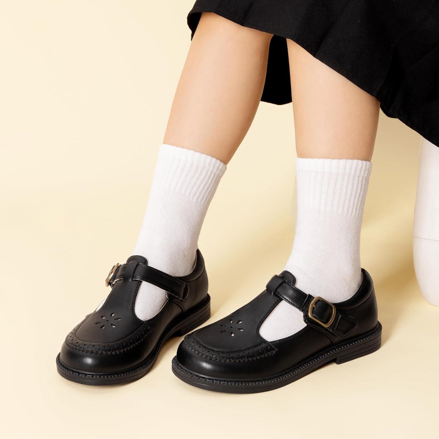 imageDREAM PAIRS Girl Mary Jane Dress Shoes  Ballet Flats for Girl School Uniform Shoes for Toddler Little GirlsBlack