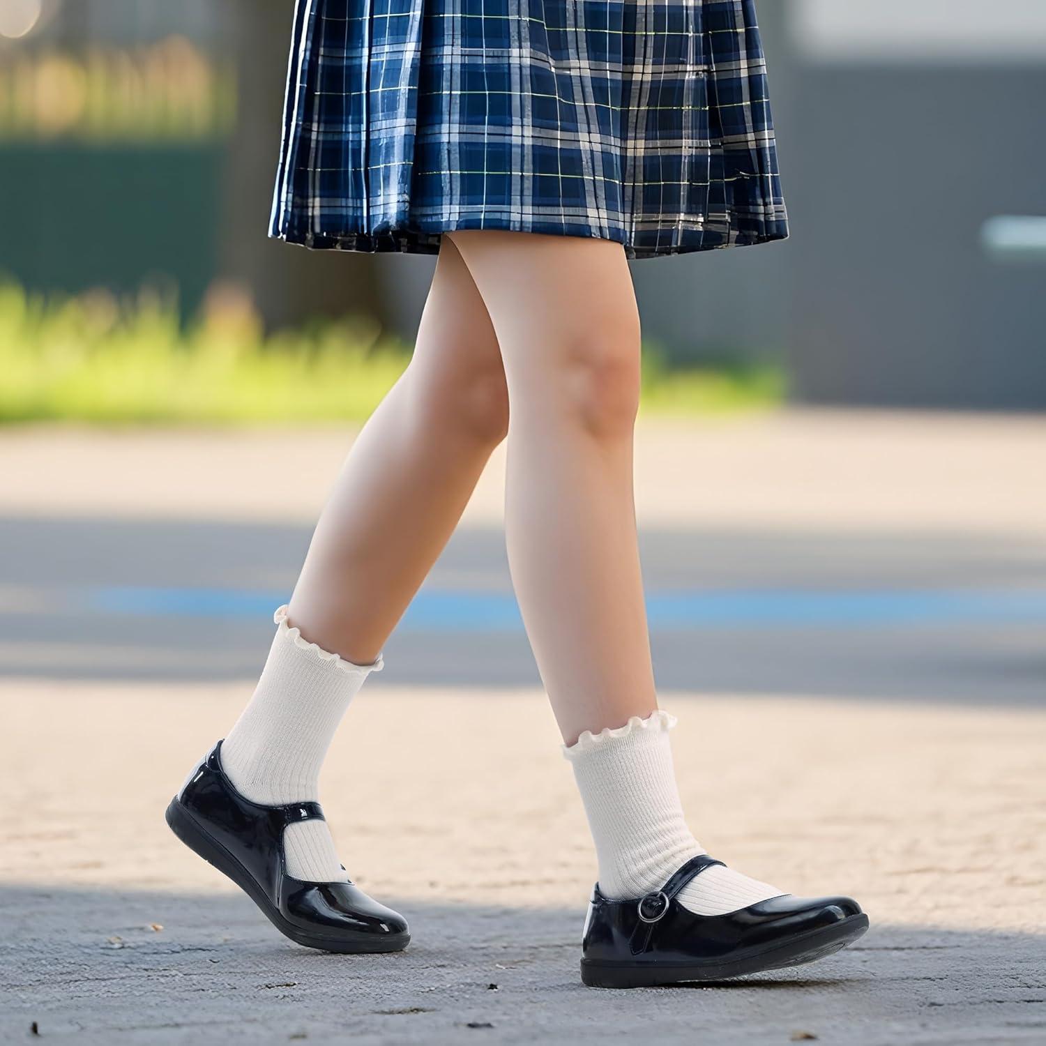 imageDREAM PAIRS Girls Mary Jane Flats School Uniform Dress ShoesAll Black