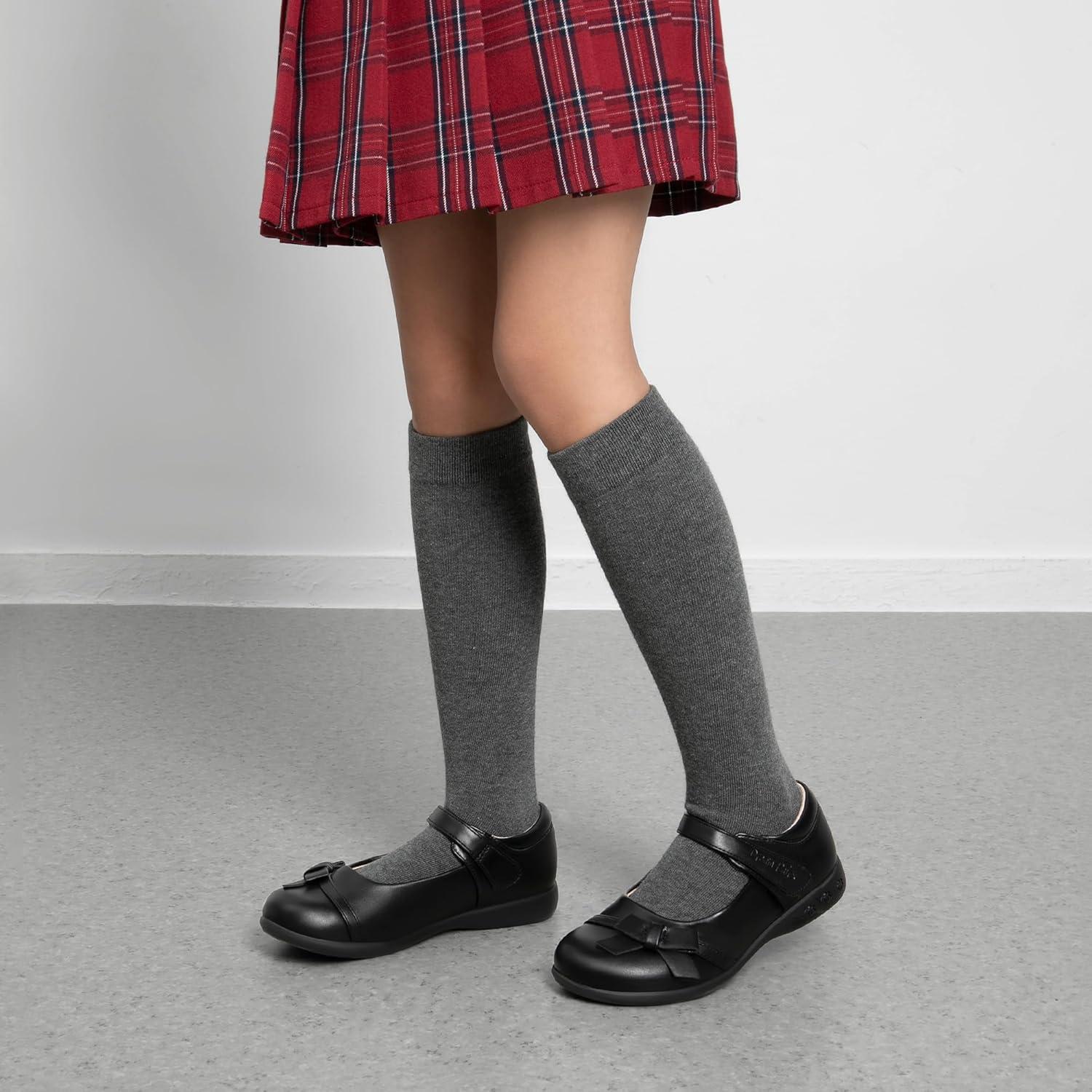 imageDREAM PAIRS Girls School Uniform Shoes Mary Jane Dress Flats for Little KidBig KidBlackPu