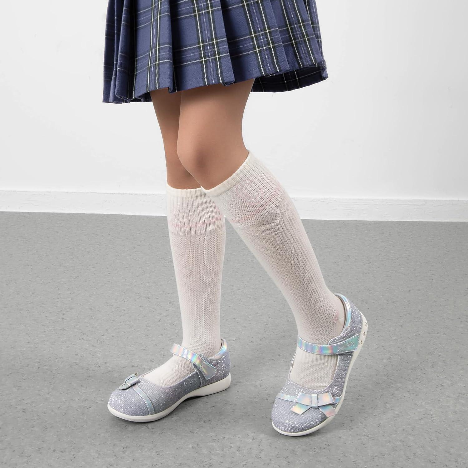 imageDREAM PAIRS Girls School Uniform Shoes Mary Jane Dress Flats for Little KidBig KidRainbow