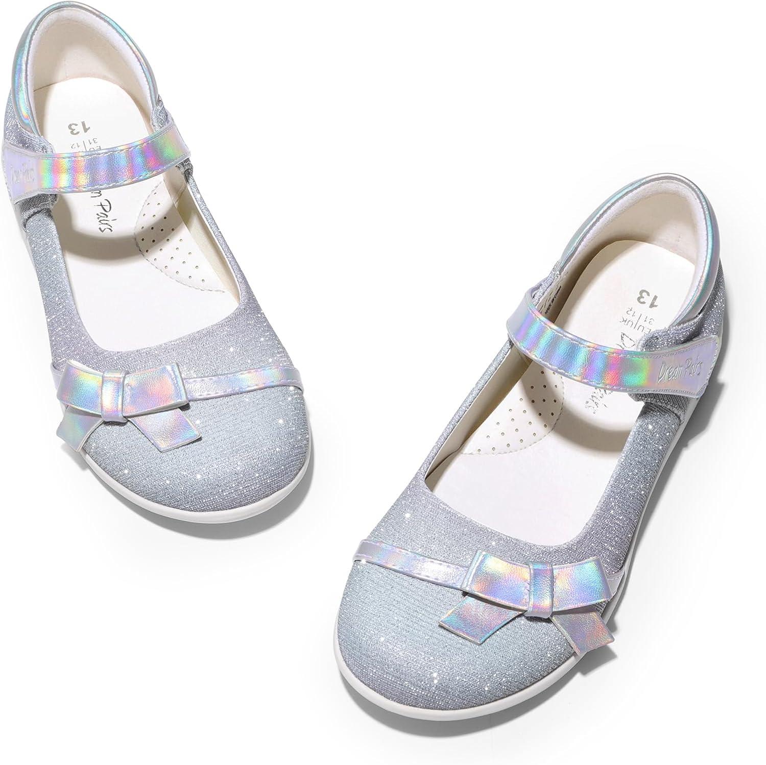 imageDREAM PAIRS Girls School Uniform Shoes Mary Jane Dress Flats for Little KidBig KidRainbow