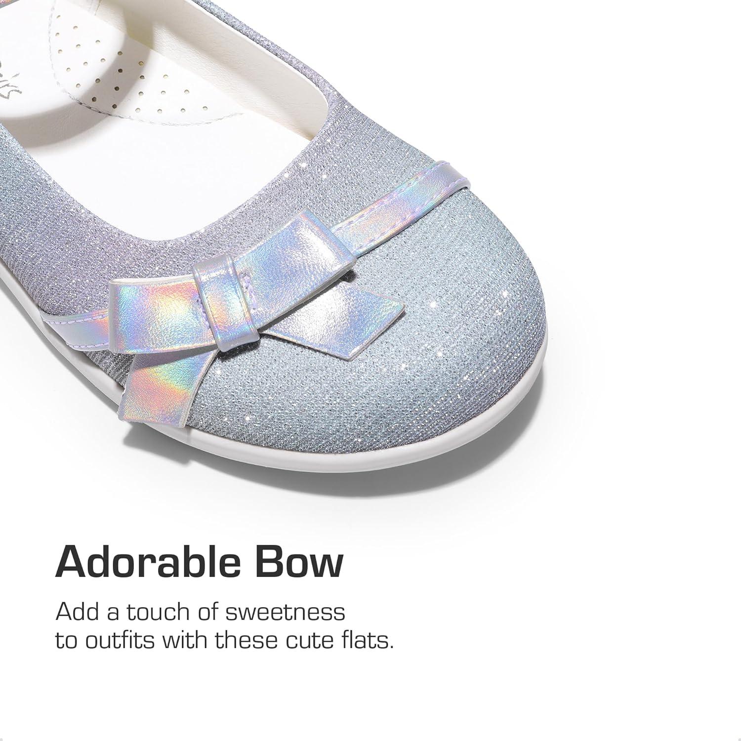 imageDREAM PAIRS Girls School Uniform Shoes Mary Jane Dress Flats for Little KidBig KidRainbow