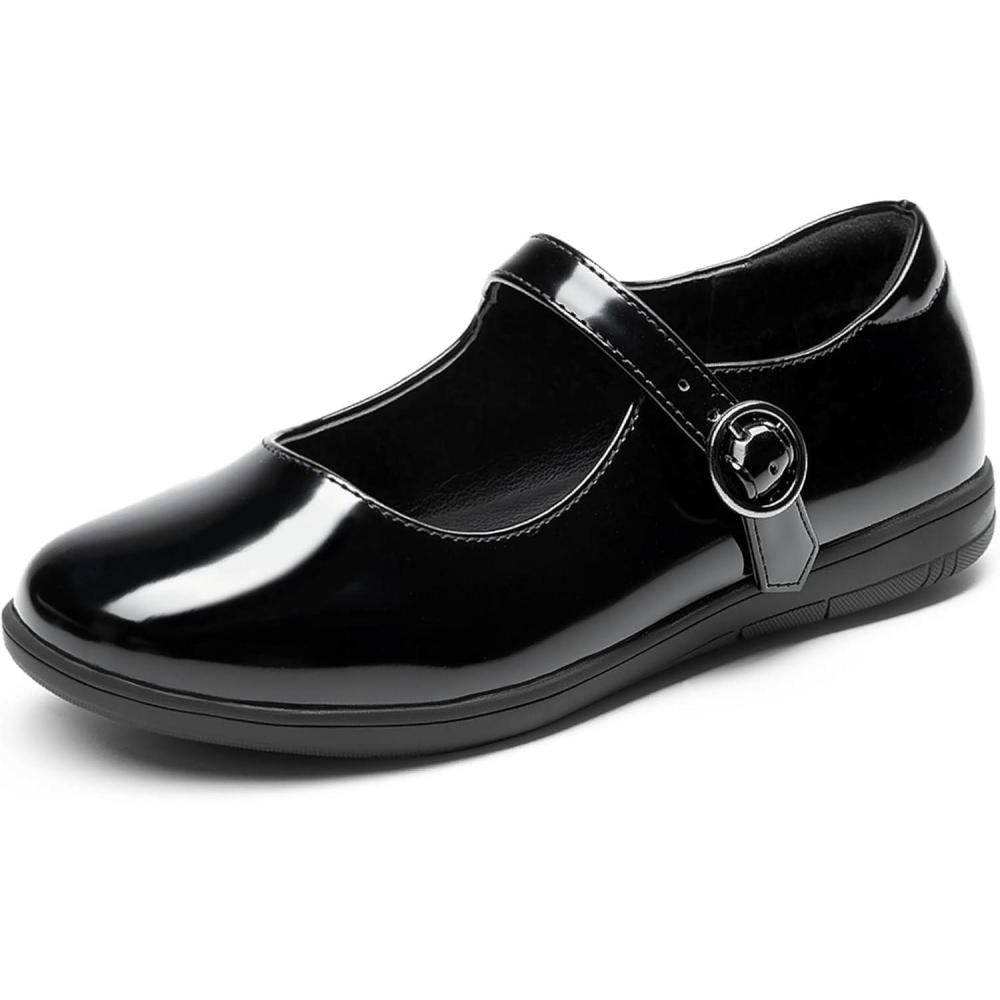 imageDREAM PAIRS Girls Mary Jane Flats School Uniform Dress ShoesAll Black