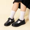 imageDREAM PAIRS Girl Mary Jane Dress Shoes  Ballet Flats for Girl School Uniform Shoes for Toddler Little GirlsAll Black