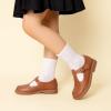 imageDREAM PAIRS Girl Mary Jane Dress Shoes  Ballet Flats for Girl School Uniform Shoes for Toddler Little GirlsBrown