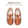 imageDREAM PAIRS Girl Mary Jane Dress Shoes  Ballet Flats for Girl School Uniform Shoes for Toddler Little GirlsBrown