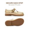 imageDREAM PAIRS Girl Mary Jane Dress Shoes  Ballet Flats for Girl School Uniform Shoes for Toddler Little GirlsGold