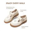 imageDREAM PAIRS Girl Mary Jane Dress Shoes  Ballet Flats for Girl School Uniform Shoes for Toddler Little GirlsWhite
