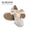 imageDREAM PAIRS Girls Ballerina Flats Mary Jane Front Bow Dress ShoesGoldrhinestone