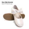 imageDREAM PAIRS Girls Ballerina Flats Mary Jane Front Bow Dress ShoesIvoryPu