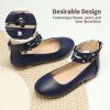 imageDREAM PAIRS Girls Dress Shoes Ankle Strap Flower Girl Ballet Flats