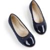 imageDREAM PAIRS Girls Dress Shoes Flower Girl Slipon Bow Ballet Flats for Wedding Party School Little KidBig KidNavyBlue