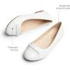 imageDREAM PAIRS Girls Dress Shoes Flower Girl Slipon Bow Ballet Flats for Wedding Party School Little KidBig KidWhite